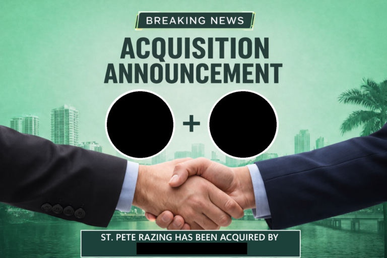 St. Pete Razing has been acquired by ████████████.