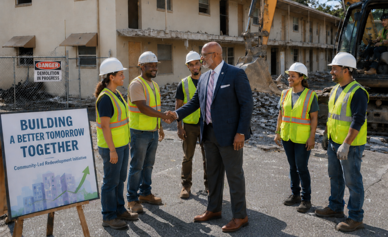 A New Initiative Is Hiring Residents To Help Demolish Their Own Neighborhoods