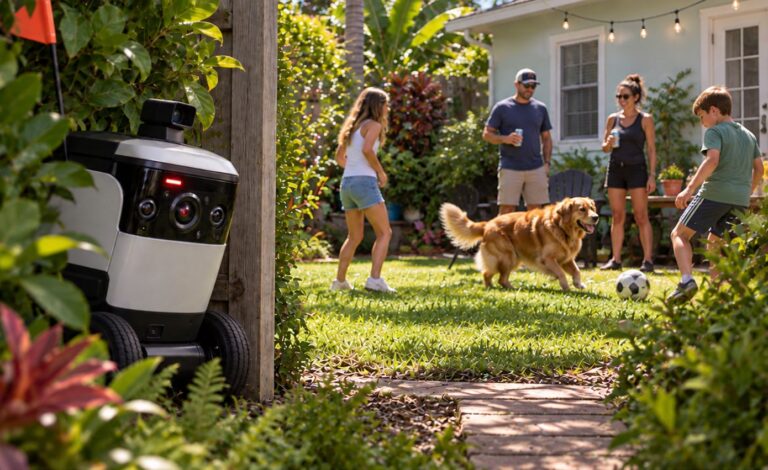 Food Delivery Robots To Patrol St. Pete Neighborhoods Between Orders
